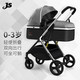 Jusanbaby 婴儿车可坐可躺婴儿推车轻便折叠高景观双向减震新生儿宝宝手推车