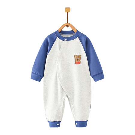 班杰威尔/banjvall 婴儿衣服春夏季连体衣纯棉0-2岁宝宝哈衣爬服皮皮熊卡卡兔图片