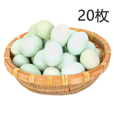 农家自产 乌鸡蛋绿壳蛋20枚【精品】