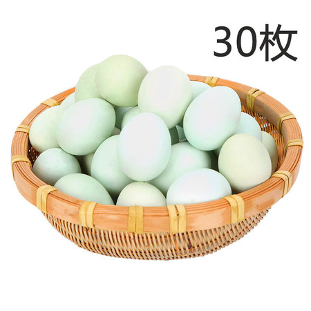 农家自产 乌鸡蛋绿壳蛋30枚【精品】图片