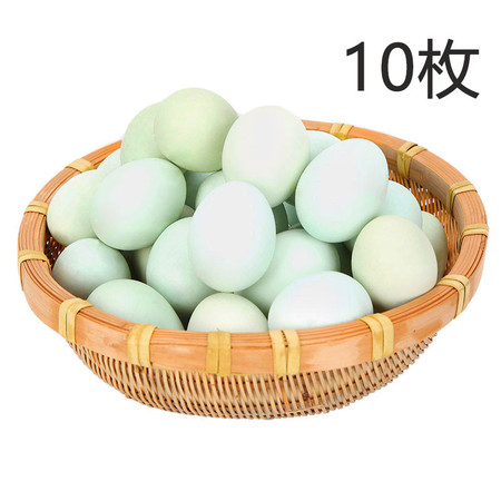 农家自产 乌鸡蛋绿壳蛋10枚【精品】