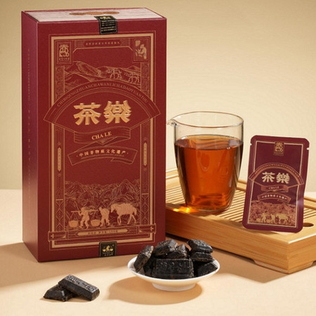 赵李桥 赤壁米砖茶150克，青砖茶180克，满2盒送焖茶杯1个，图片