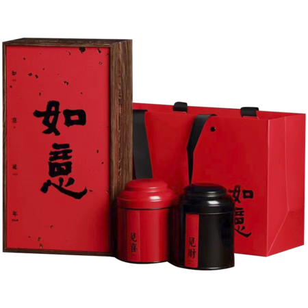  仙茶美 寿岳红茶 75克*2罐 礼盒图片