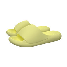  亚束 气垫防滑拖鞋YS2301-AG奶黄色36-37码