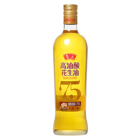 鲁花高油酸花生油750ml图片