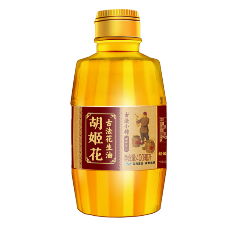 胡姬花古法小榨花生油400ml食用油