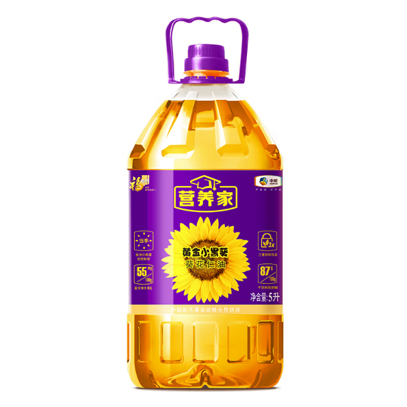 福临门 营养家黄金小黑葵葵花仁油5L