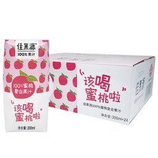 佳果源 100%蜜桃复合果汁200ml*24