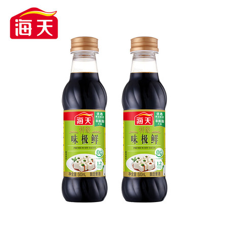 海天 特级味极鲜酱油500ml*2图片