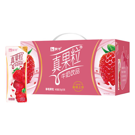 蒙牛 真果粒草莓果粒250g*12盒