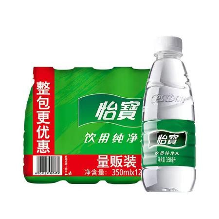 怡宝纯净水矿泉水饮用水家庭用水小瓶350ml*12瓶整箱批发价新日期图片