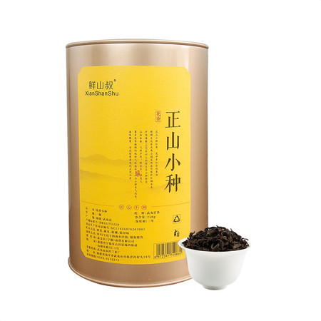 鲜山叔 武夷山茶叶桐木关花香正山小种250g/1罐