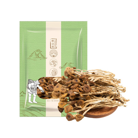 鲜山叔 不开伞茶树菇250g/1袋图片