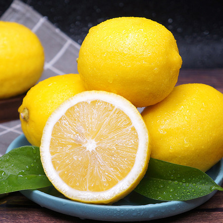 粤迎黄柠檬新鲜水果皮薄多汁香柠檬1/3/5/9斤可选图片