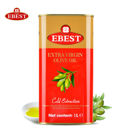 易贝斯特橄榄油 低温压榨榄橄食用油脂1L铁听装图片