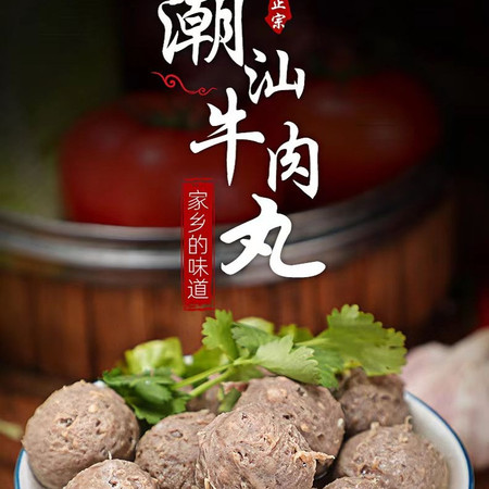  茂苠贸易 潮汕手打牛肉丸250g*3