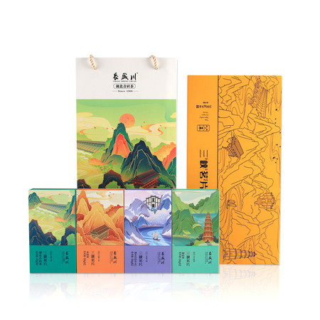 长盛川 三峡茗片礼盒伴手礼薄片型茶叶图片
