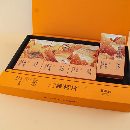 长盛川 米砖茶红茶薄片型茶叶礼盒图片