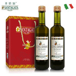 【国际金奖】意大利原瓶进口圣塔加特级初榨橄榄油500ml2礼盒装