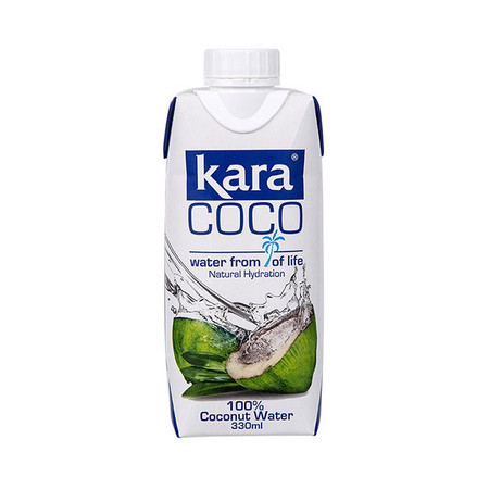 【印尼进口】KARA 100%椰子水330ml*12瓶整箱0脂低卡清甜无添加图片