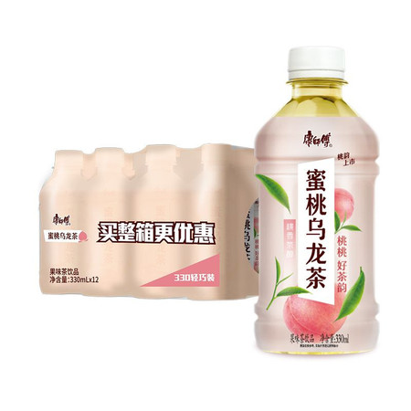 康师傅 蜜桃乌龙茶330ml*7瓶图片