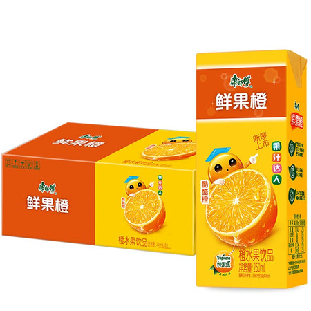 康师傅 鲜果橙250ml*24盒图片