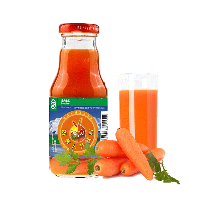 神内 果汁新疆胡萝卜汁238ml*15瓶装轻断食饮品果蔬0脂肪代餐饮料