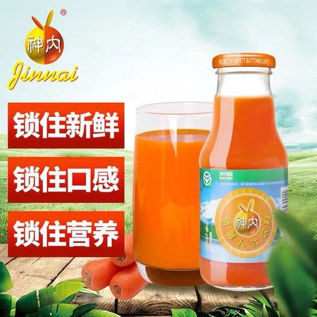神内（GINNAI） 新疆胡萝卜汁饮料238ml*20瓶绿色食品果蔬汁轻断食代餐图片
