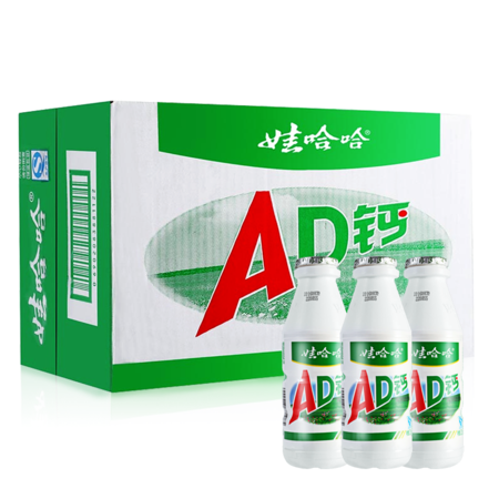 娃哈哈AD钙奶大瓶装220ml*12瓶 限量钜惠