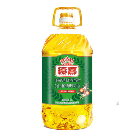 德喜 压榨茶籽清香型食用植物调和油5L