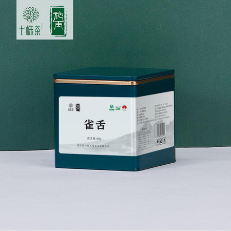 十株 湖北恩施硒茶马坡十株雀舌绿茶80g/罐图片