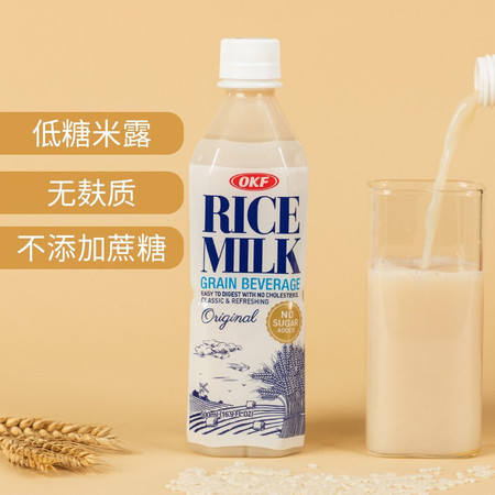 OKF 低糖奶味米露饮料4瓶装 韩国进口