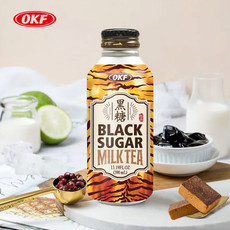 OKF 黑糖奶茶饮料 4瓶装 韩国进口即饮奶茶