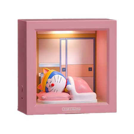洛克 哆啦A梦 睡宝宝纪念版相框小夜灯图片