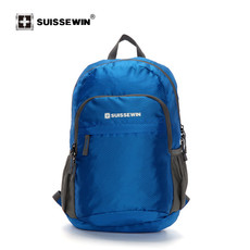 瑞世suissewin轻便可折叠双肩包男女通用款户外登山旅行背包防泼水大容量包包