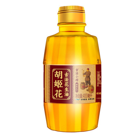 胡姬花 古法小榨花生油400ml*2瓶