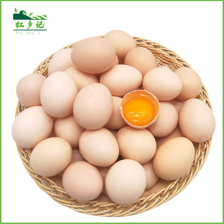 红乡记 农家散养土鸡蛋30枚现捡现发新鲜鸡蛋