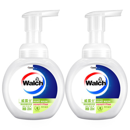 威露士/WALCH 泡沫抑菌洗手液青柠盈润两支装225ml*2