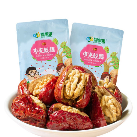 山海和合 红枣夹核桃仁喀什特产健康零食果干独立小包装280g/袋