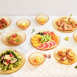 康宁/VISONS 康宁琥珀色餐具晶莹系列12件组