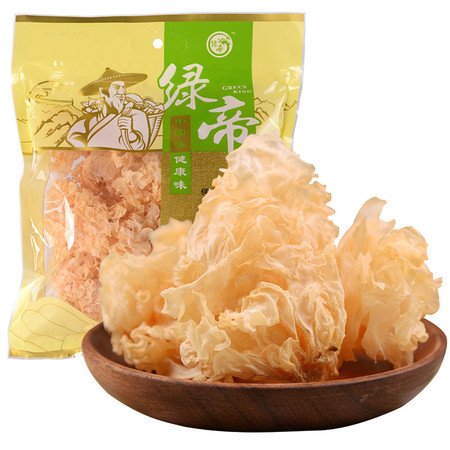 绿帝（GREEN KING） 山珍干货 菌菇 银耳白木耳120g