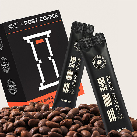 邮豆 post coffee邮局咖啡黑咖啡30袋0糖0脂图片