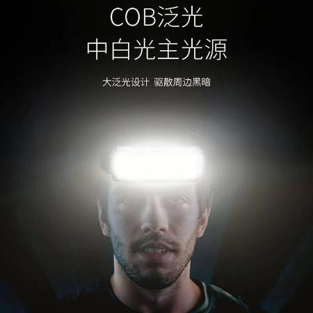 超亮头灯强光充电COB泛光散光大面积头戴维修工作灯户外led照明灯