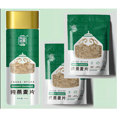 天边北麦纯燕麦片400g/罐×1罐 +220g/袋×2袋(2023新图片