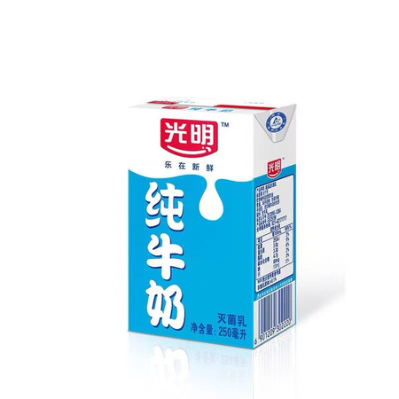  光明牌 纯牛奶250ml*24 超高温灭菌乳 好奶源   只发江浙沪图片