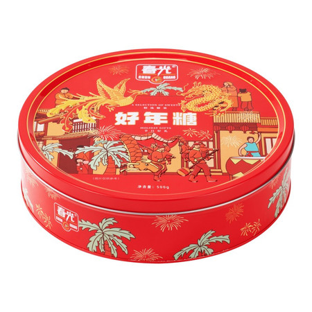 春光 好年糖罐装500g/罐 椰子糖（原汁/特浓）椰子味软糖