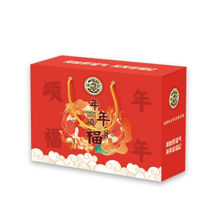 徐福记 年年颂福礼盒 1367g 糖 沙琪玛 凤梨酥 果冻 零食礼包图片