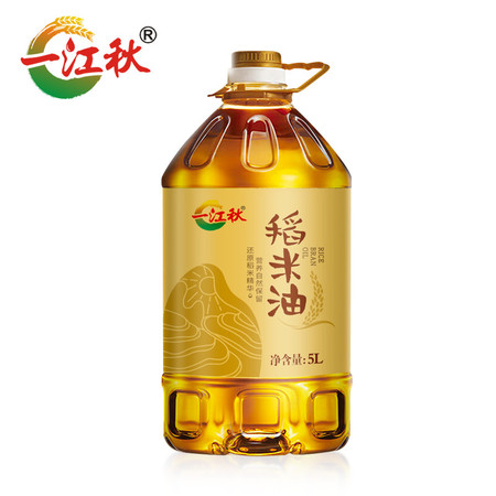 一江秋 谷维素稻米油5L大瓶装家用食用油图片