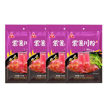 川珍 紫薯火锅川粉750g(250g*3袋)*4图片