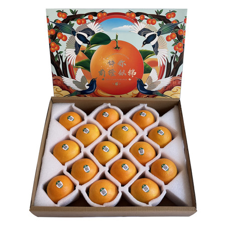 东江物语 脐橙脐橙前橙似锦礼盒15枚/盒图片